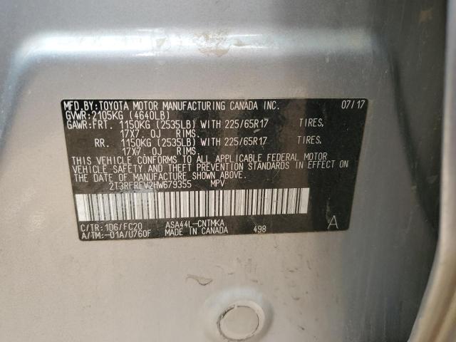2017 TOYOTA RAV4 XLE - 2T3RFREV2HW679355