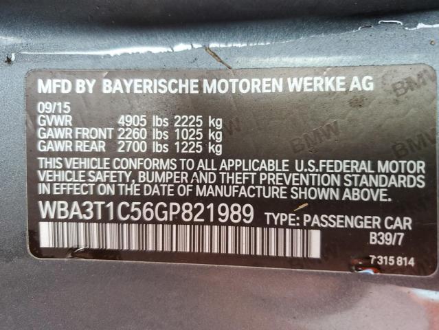 VIN WBA3T1C56GP821989 2016 BMW 4 Series, 428 Xi Sulev no.13