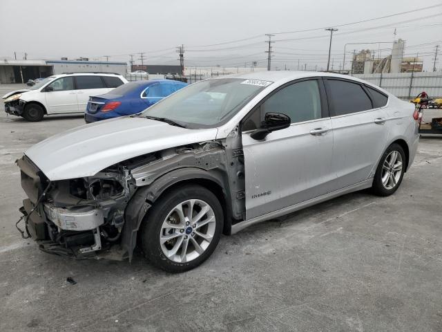 FORD FUSION SE 2019 silver  hybrid engine 3FA6P0LU4KR265436 photo #1