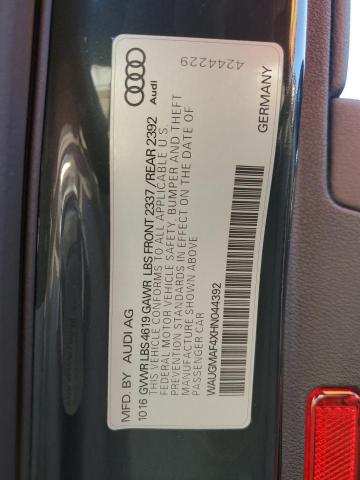 2017 AUDI A4 ULTRA P - WAUGMAF4XHN044392