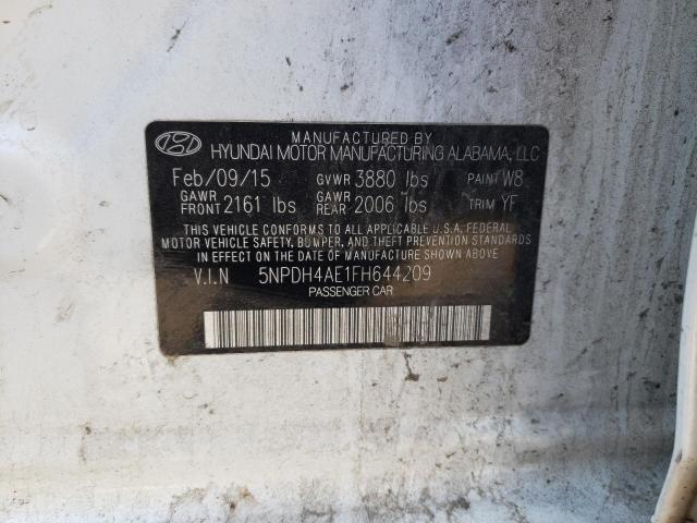 VIN 5NPDH4AE1FH644209 2015 Hyundai Elantra, SE no.12