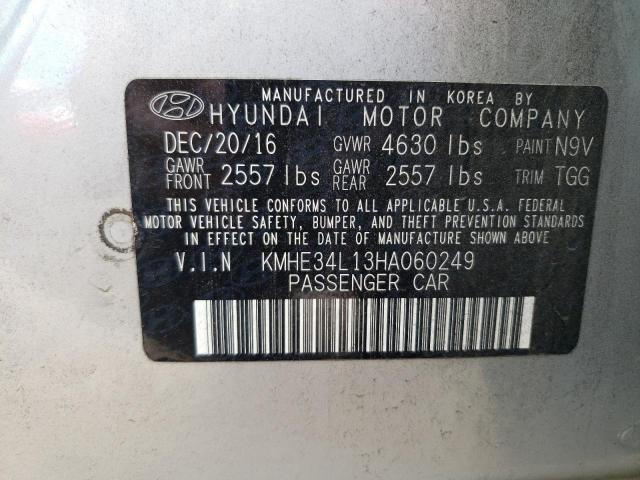 2017 HYUNDAI SONATA HYB - KMHE34L13HA060249