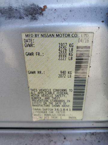 2016 NISSAN ALTIMA 2.5 - 1N4AL3AP2GN361841