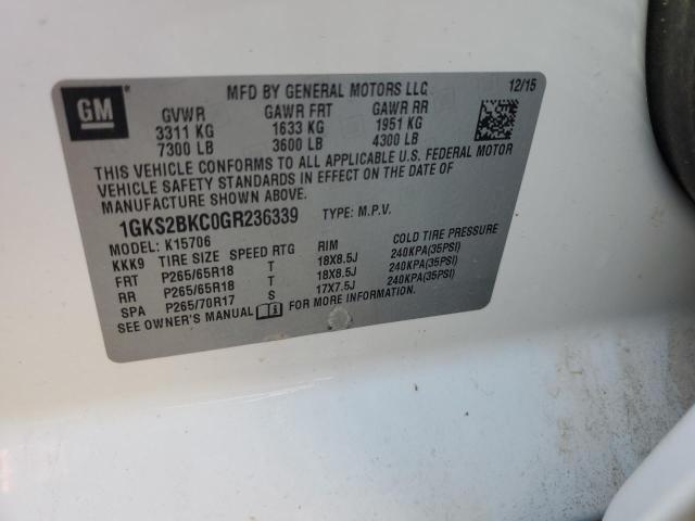 2016 GMC YUKON SLT - 1GKS2BKC0GR236339