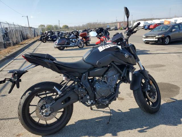 YAMAHA MT07 2023 black  gas JYARM32E5PA007550 photo #1