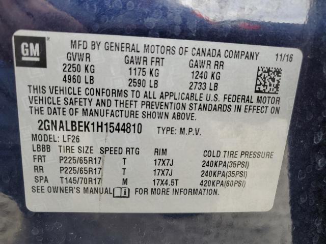 2017 CHEVROLET EQUINOX LS - 2GNALBEK1H1544810