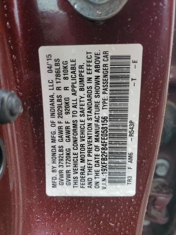 2015 HONDA CIVIC EX - 19XFB2F84FE058156