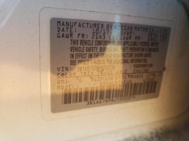 2018 NISSAN SENTRA S - 3N1AB7AP8JY202274