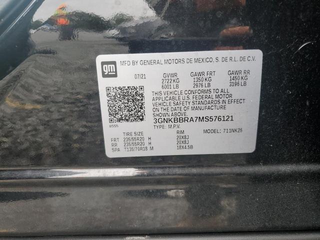 2021 CHEVROLET BLAZER 1LT - 3GNKBBRA7MS576121