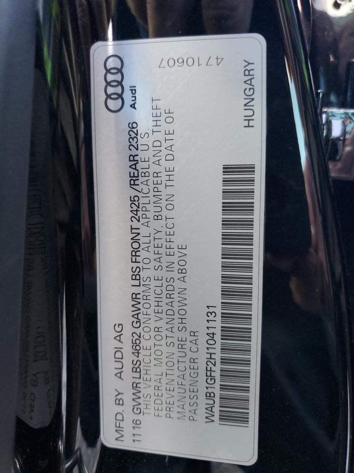 Lot #2986529293 2017 AUDI S3 PREMIUM