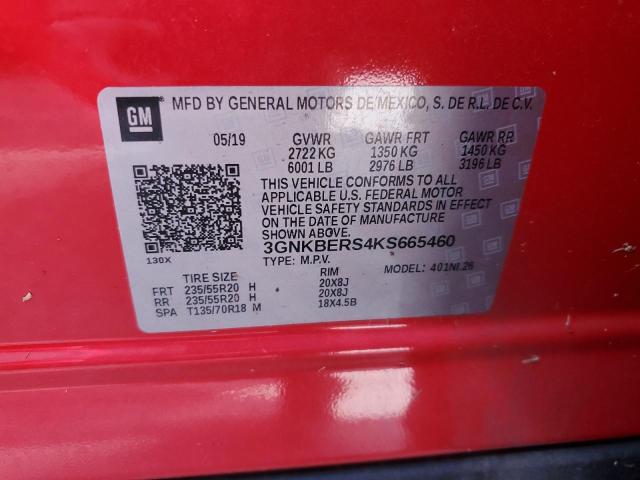 2019 CHEVROLET BLAZER RS - 3GNKBERS4KS665460