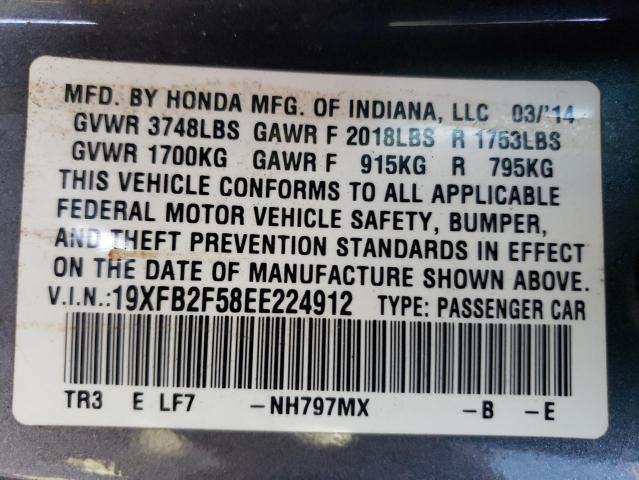 VIN 19XFB2F58EE224912 2014 Honda Civic, LX no.13