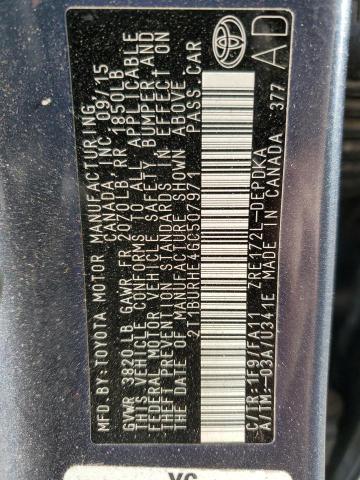 2016 TOYOTA COROLLA L - 2T1BURHE4GC507971