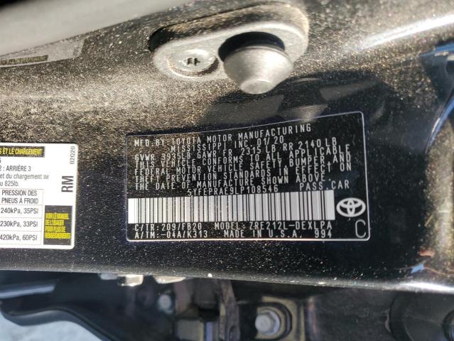 2020 TOYOTA COROLLA LE - 5YFEPRAE9LP108546