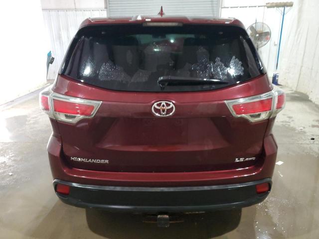 VIN 5TDBKRFH9ES035614 2014 Toyota Highlander, LE no.6