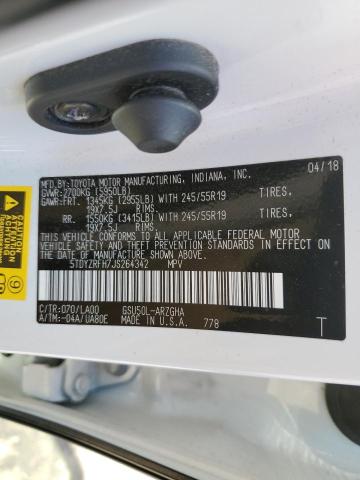 2018 TOYOTA HIGHLANDER - 5TDYZRFH7JS264342