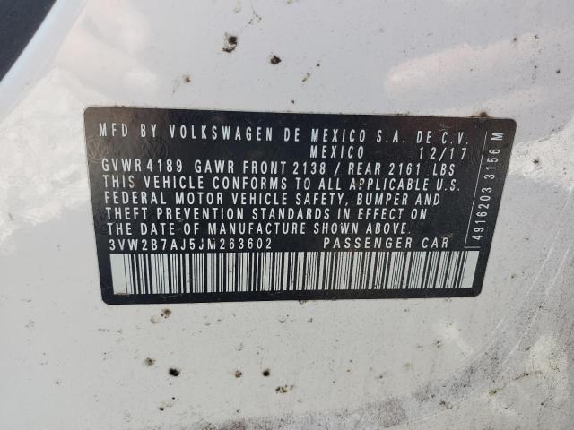 2018 VOLKSWAGEN JETTA S - 3VW2B7AJ5JM263602