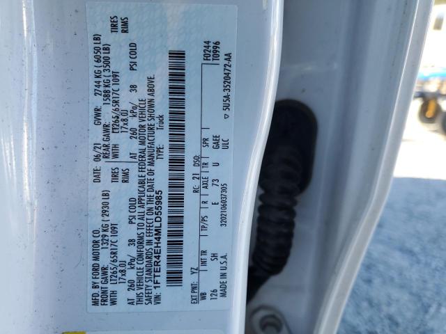 2021 FORD RANGER XL - 1FTER4EH4MLD55985
