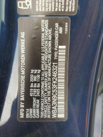 VIN WBA3N9C53FK246321 2015 BMW 4 Series, 428 XI no.12