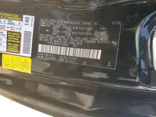 2016 TOYOTA SIENNA LE - 5TDJK3DC3GS129636