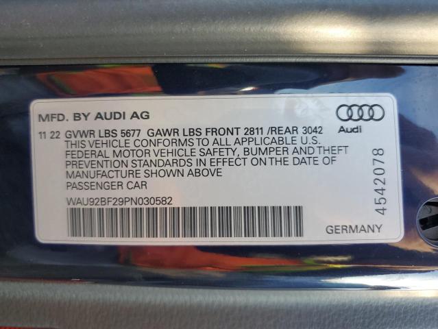 VIN WAU92BF29PN030582 2023 AUDI A6 no.14