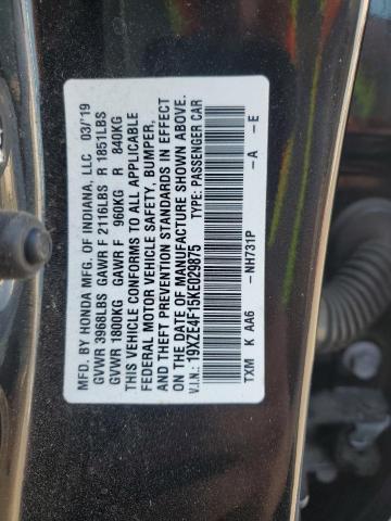 2019 HONDA INSIGHT LX 19XZE4F15KE029875