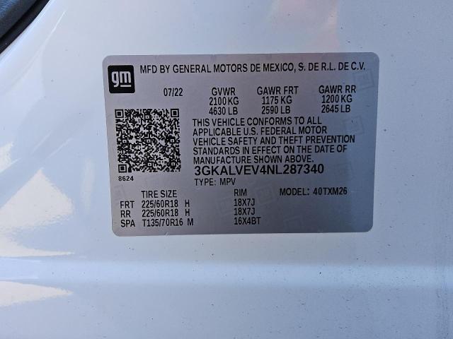 VIN 3GKALVEV4NL287340 2022 GMC Terrain, Slt no.13