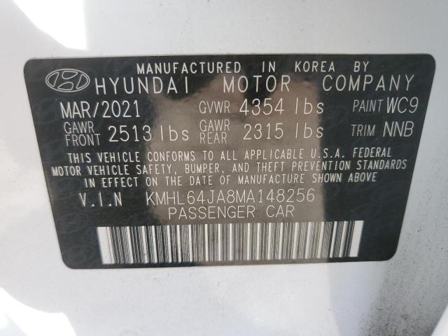 2021 HYUNDAI SONATA SEL - KMHL64JA8MA148256