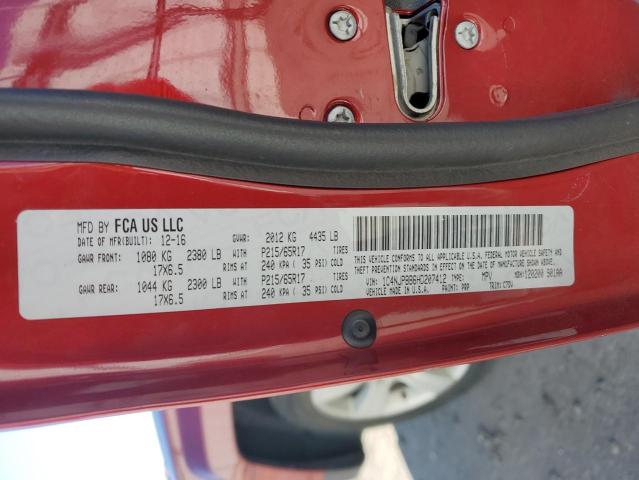 2017 JEEP PATRIOT SP - 1C4NJPBB6HD207412