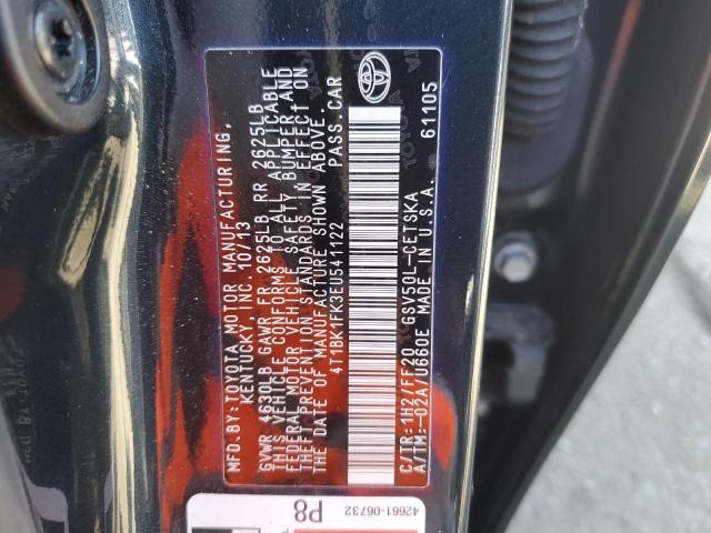 VIN 4T1BK1FK3EU541122 2014 Toyota Camry, SE no.12