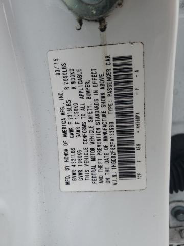 2015 HONDA ACCORD EXL - 1HGCR2F82FA133598