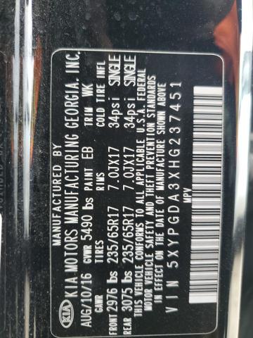 2017 KIA SORENTO LX - 5XYPGDA3XHG237451