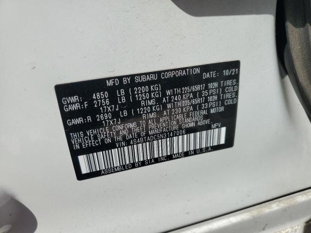 2022 SUBARU OUTBACK PR - 4S4BTADC5N3147006