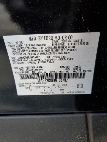 2018 FORD TAURUS SE - 1FAHP2D88JG136787