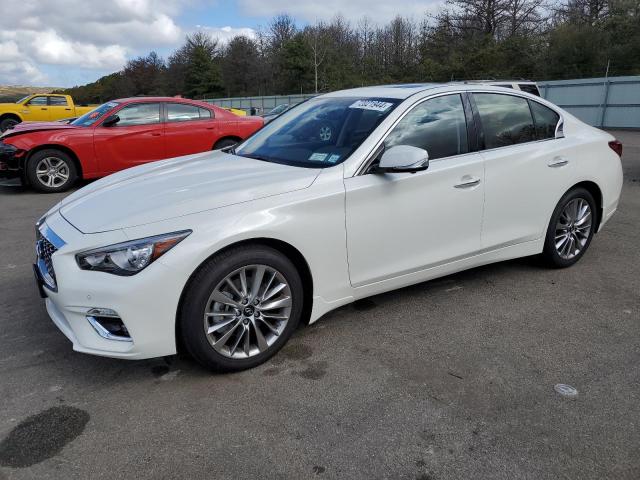 INFINITI Q50 LUXE 2024 white  gas JN1EV7BR3RM631281 photo #1