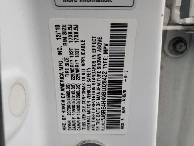 5J6RE4H49BL028432 2011 HONDA CRV