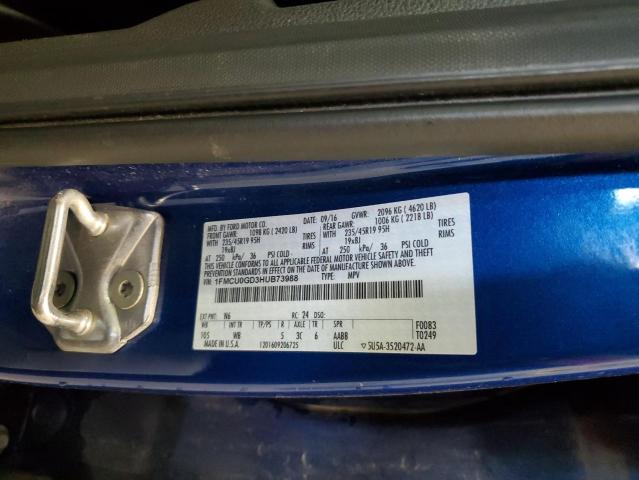 2017 FORD ESCAPE SE - 1FMCU0GD3HUB73988
