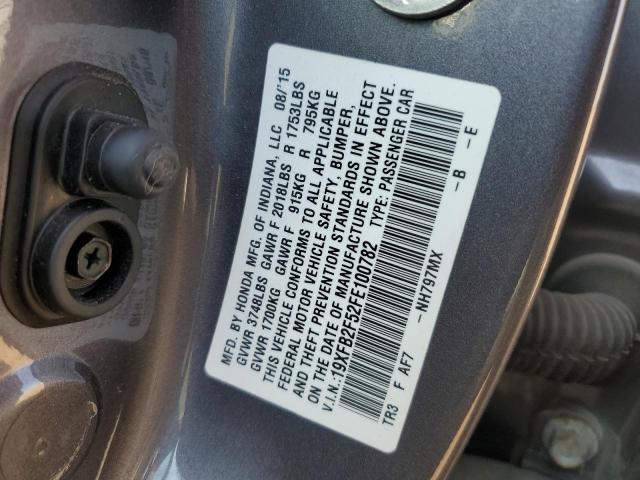 2015 HONDA CIVIC LX - 19XFB2F52FE100782