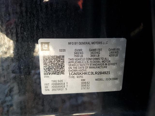 2020 CHEVROLET SUBURBAN K - 1GNSKHKC3LR284921