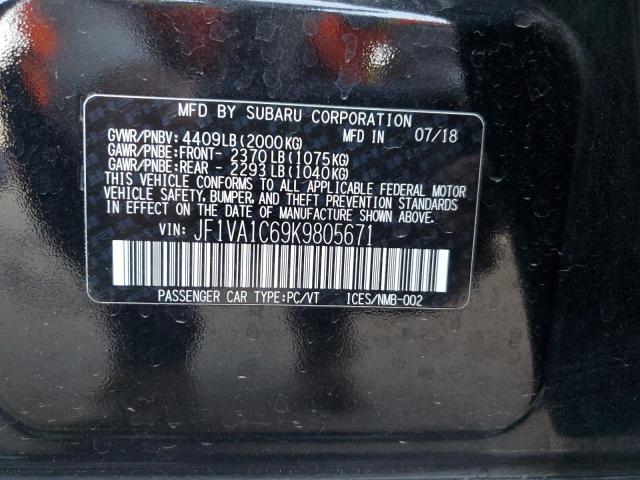 2019 SUBARU WRX PREMIU - JF1VA1C69K9805671