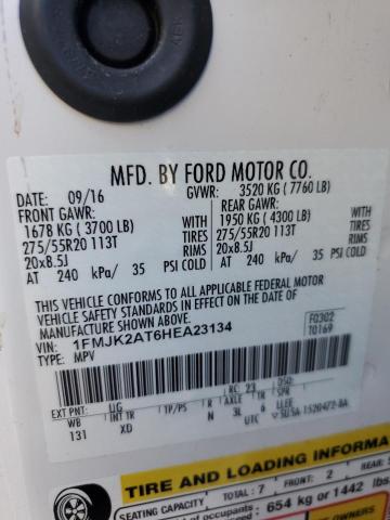2017 FORD EXPEDITION - 1FMJK2AT6HEA23134