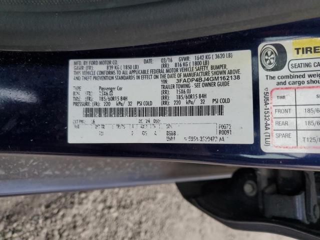 2016 FORD FIESTA SE - 3FADP4BJ4GM162138