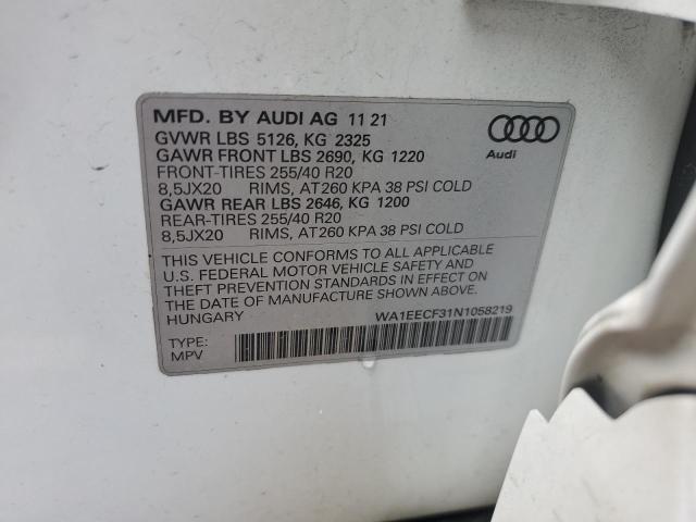 2022 AUDI Q3 PREMIUM - WA1EECF31N1058219