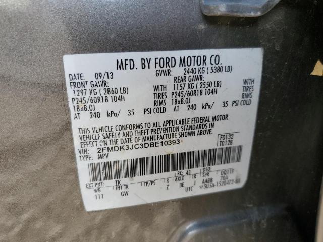 VIN 2FMDK3JC3DBE10393 2013 Ford Edge, Sel no.12