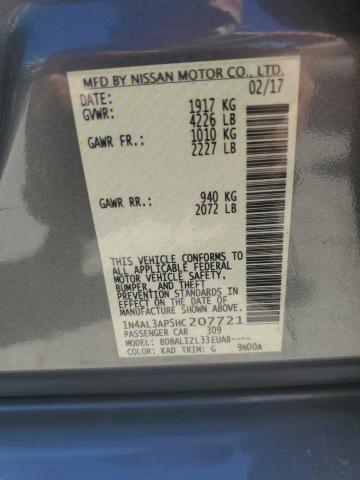 2017 NISSAN ALTIMA 2.5 - 1N4AL3AP5HC207721