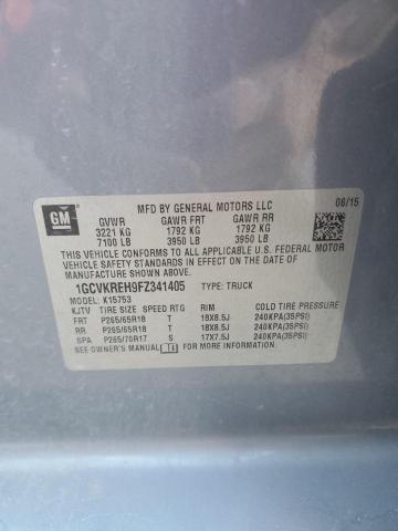 2015 CHEVROLET SILVERADO - 1GCVKREH9FZ341405