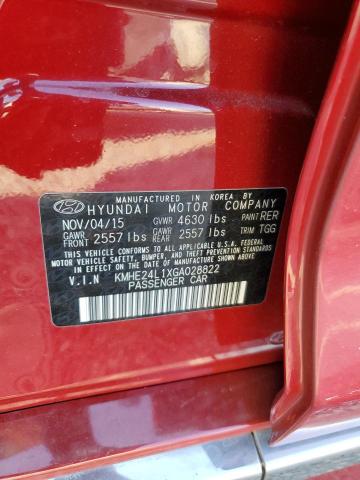 2016 HYUNDAI SONATA HYB - KMHE24L1XGA028822