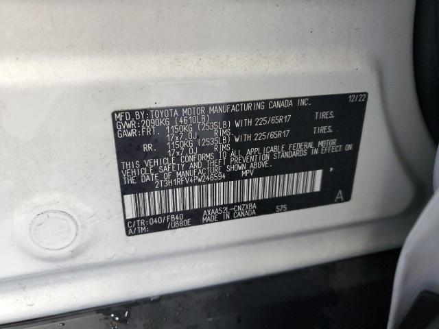 VIN 2T3H1RFV4PW246594 2023 Toyota RAV4, LE no.13