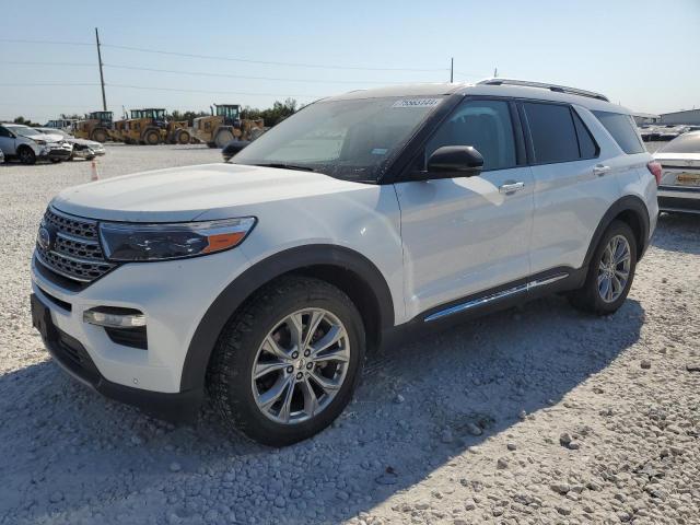 FORD EXPLORER L 2020 white  gas 1FMSK8FH6LGC04243 photo #1