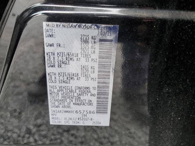 2015 NISSAN PATHFINDER - 5N1AR2MMXFC657586